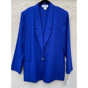 Vintage McNaughton Wear Blue Blazer 14 1980s 1990s